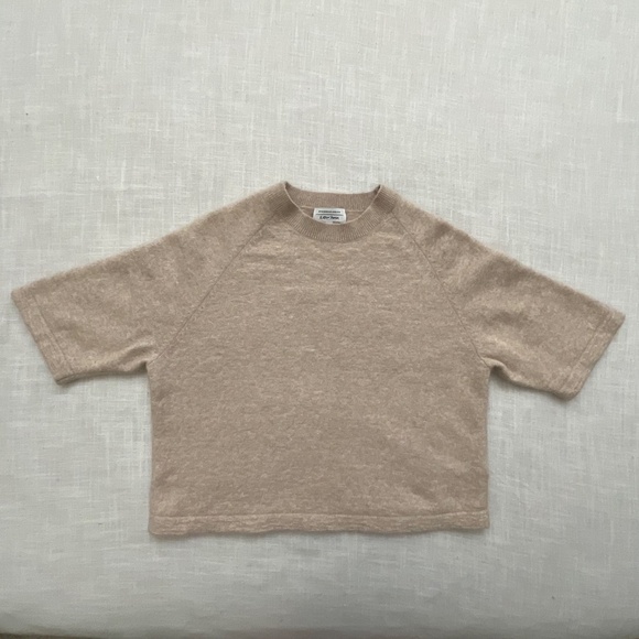 & Other Stories Alpaca Blend Knitted Beige Sweater Crew Neck Top Size M NEW - Picture 12 of 16